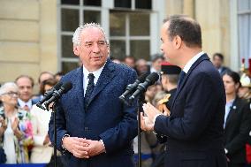 Handover Ceremony At Hotel de Matignon - Paris