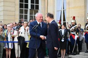 Handover Ceremony At Hotel de Matignon - Paris