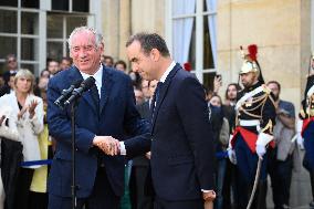 Handover Ceremony At Hotel de Matignon - Paris