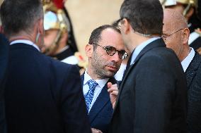 Handover Ceremony At Hotel de Matignon - Paris