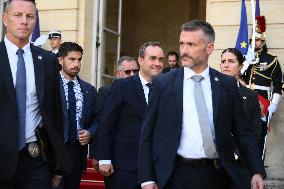 Handover Ceremony At Hotel de Matignon - Paris