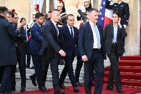 Handover Ceremony At Hotel de Matignon - Paris