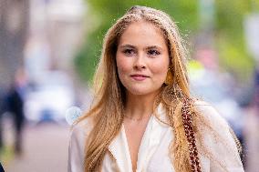 Princess Amalia Visits Amsterdam City Council - Netherlands