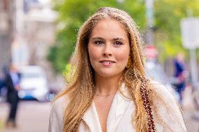 Princess Amalia Visits Amsterdam City Council - Netherlands