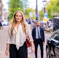 Princess Amalia Visits Amsterdam City Council - Netherlands