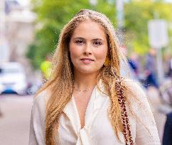 Princess Amalia Visits Amsterdam City Council - Netherlands
