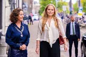 Princess Amalia Visits Amsterdam City Council - Netherlands