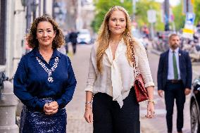 Princess Amalia Visits Amsterdam City Council - Netherlands