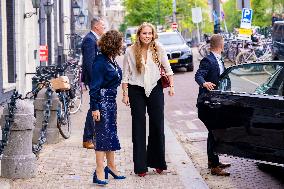 Princess Amalia Visits Amsterdam City Council - Netherlands