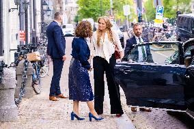 Princess Amalia Visits Amsterdam City Council - Netherlands