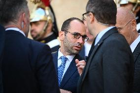 Handover Ceremony At Hotel de Matignon - Paris