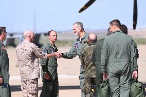King Visits European Tactica Airlift Centre In Zaragoza - Spain