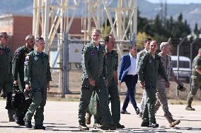 King Visits European Tactica Airlift Centre In Zaragoza - Spain