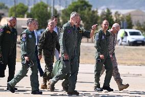 King Visits European Tactica Airlift Centre In Zaragoza - Spain