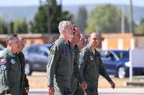 King Visits European Tactica Airlift Centre In Zaragoza - Spain
