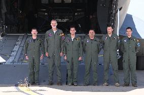 King Visits European Tactica Airlift Centre In Zaragoza - Spain