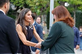 Queen Letizia At Women, Sport And Society Forum - Madrid