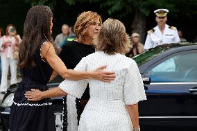 Queen Letizia At Women, Sport And Society Forum - Madrid