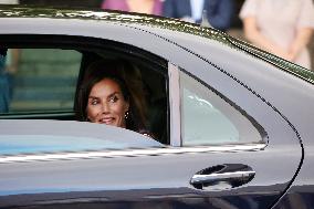 Queen Letizia At Women, Sport And Society Forum - Madrid