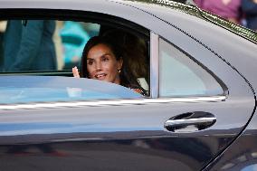 Queen Letizia At Women, Sport And Society Forum - Madrid