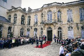 Handover Ceremony At Hotel de Matignon in Paris FA