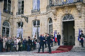 Handover Ceremony At Hotel de Matignon in Paris FA