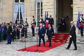 Handover Ceremony At Hotel de Matignon in Paris FA