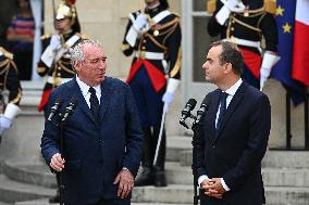 Handover Ceremony At Hotel de Matignon in Paris FA