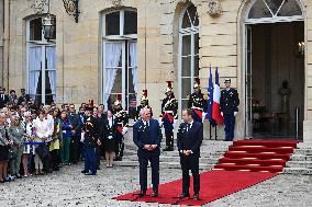 Handover Ceremony At Hotel de Matignon in Paris FA