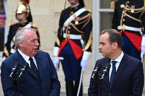 Handover Ceremony At Hotel de Matignon in Paris FA