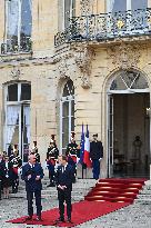Handover Ceremony At Hotel de Matignon in Paris FA