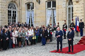 Handover Ceremony At Hotel de Matignon in Paris FA