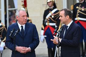 Handover Ceremony At Hotel de Matignon in Paris FA