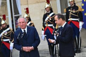 Handover Ceremony At Hotel de Matignon in Paris FA