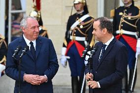 Handover Ceremony At Hotel de Matignon in Paris FA