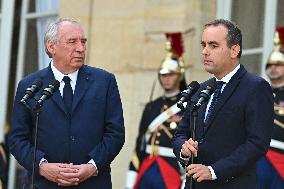 Handover Ceremony At Hotel de Matignon in Paris FA