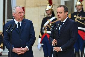 Handover Ceremony At Hotel de Matignon in Paris FA