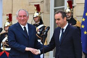 Handover Ceremony At Hotel de Matignon in Paris FA