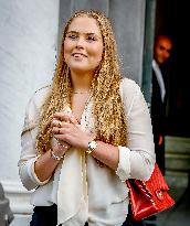 Princess Amalia Visits Amsterdam City Council - Netherlands