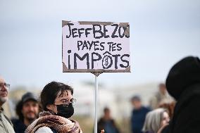 Bloquons Tout - Strike action at the Amazon Warehouse - Bretigny-Sur-Orge