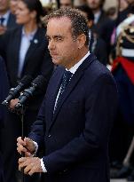 Handover Ceremony At Hotel de Matignon - Paris