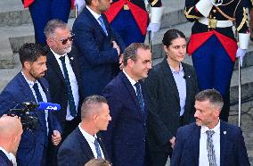 Handover Ceremony At Hotel de Matignon - Paris