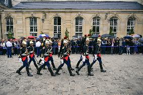 Handover Ceremony At Hotel de Matignon in Paris FA