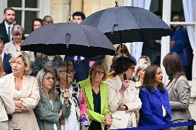 Handover Ceremony At Hotel de Matignon in Paris FA