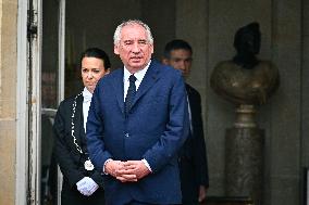 Handover Ceremony At Hotel de Matignon in Paris FA