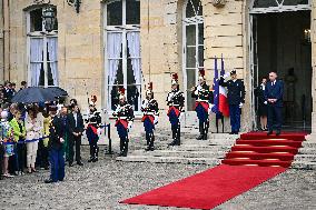 Handover Ceremony At Hotel de Matignon in Paris FA