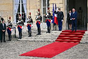 Handover Ceremony At Hotel de Matignon in Paris FA