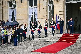 Handover Ceremony At Hotel de Matignon in Paris FA