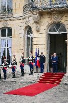 Handover Ceremony At Hotel de Matignon in Paris FA