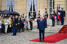 Handover Ceremony At Hotel de Matignon in Paris FA
